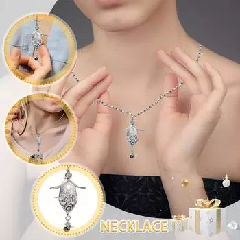 Ожерелье «Скворечник», подвеска из столового серебра «Магнолия 1951», винтажное ожерелье из ложки ручной работы для любителей птиц и коллекционеров ювелирных изделий One Size