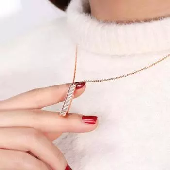 Ожерелье со скрытым посланием «Я люблю тебя» Ожерелье со скрытым секретным посланием Регулируемое серебряный