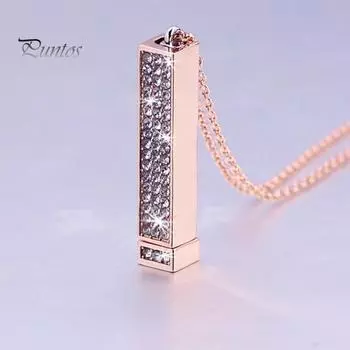 Ожерелье со скрытым посланием «Я люблю тебя» Ожерелье со скрытым секретным посланием Регулируемая длина Выдвижной стержень Ожерелье со скрытым посланием Романтичное розового золота