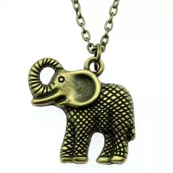 Ожерелье со слонами, принадлежности для изготовления ювелирных изделий, винтажные модные украшения на шею
