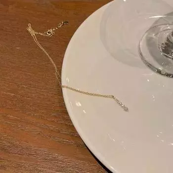 Ожерелье со стразами для женщин, изящные бриллиантовые ожерелья, цепочка на ключицу, сверкающее хрустальное ожерелье, минималистичные ожерелья с каплями воды, ювелирные подарки для женщин золотистый