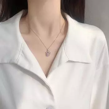 Ожерелье со знаком зодиака Крыса для женщин Ключичная цепочка Крыса Подарок на день рождения