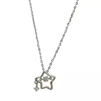 Ожерелье со звездами, блестящие подвески для девочек, цепочки, индивидуальные украшения