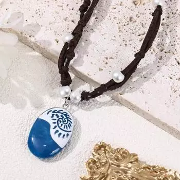 Ожерелье со звездой и ракушкой, ожерелье для девочек, принцесса, ролевая игра, нарядный аксессуар