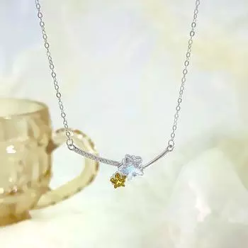 Ожерелье со звездой, Мечтательное, Милое, Девчачье, Нишевый дизайн, Украшение на шею, Подарок лучшему другу, Новый стиль