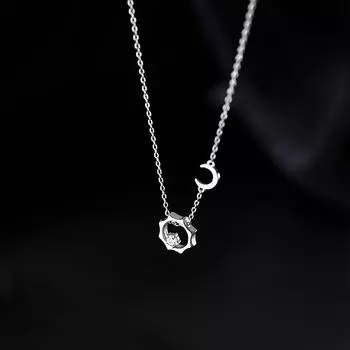 Ожерелье «Солнце и Луна», легкая роскошная женская цепочка на ключицу, нишевый дизайн, прочная цепочка «Солнце и Луна»