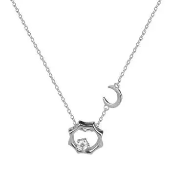 Ожерелье «Солнце и Луна», темперамент, новогодний простой дизайн, цепочка на ключицу, женская, модная