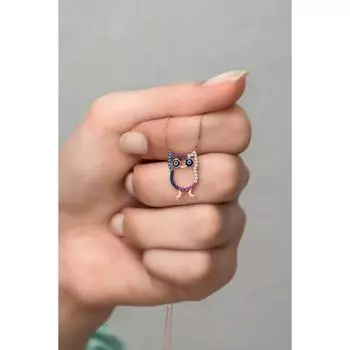 Ожерелье совы из стерлингового серебра 925 пробы