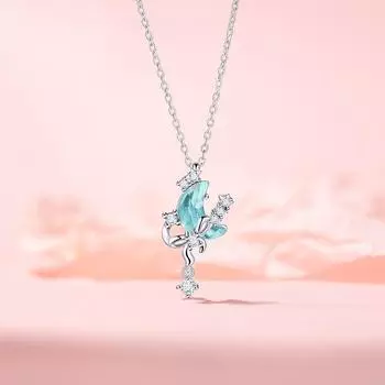 Ожерелье Star Moon Feminity Niche Tassel Cavicle Chain из нержавеющей стали с цирконами