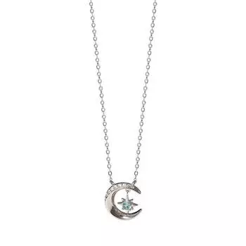 Ожерелье Star Moon Guardian для женщин, цепочка на ключицу, темперамент, модный, легкий, роскошный, нишевый дизайн