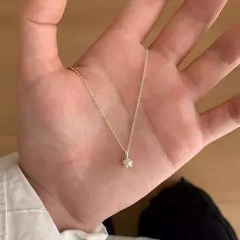 Ожерелье-стручок из стерлингового серебра с натуральным пресноводным жемчугом, женское, простое, нишевое, с темпераментом, изысканная цепочка для ключицы, легкая роскошь, элегантность