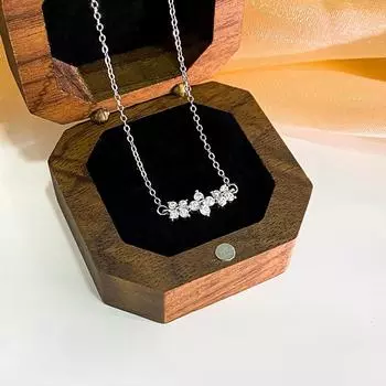 Ожерелье Sweet Flower для женщин, легкая роскошь, высококачественная, элегантная и универсальная цепочка для ключицы