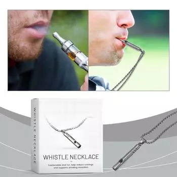 Ожерелье-свисток - модный, щедрый, интересный, легкий аксессуар для одежды, ювелирный свисток. One Size белый