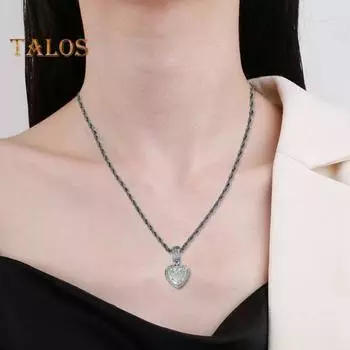 Ожерелье-свитер в стиле хип-хоп, сверкающие кубические цирконии, инкрустированные подвески в форме сердца, колье-чокер, ювелирные аксессуары золотистый