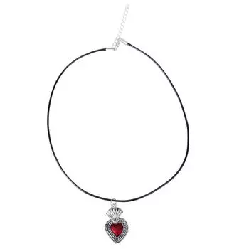 Ожерелье «Священное Сердце» в готическом стиле, персонализированная подвеска «Священное Сердце», цепочка на шею, изящная цепочка-колье, аксессуар T4