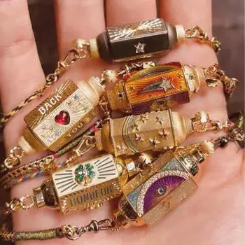 Ожерелье Таро ко Дню святого Валентина, особый интересный дизайн, подвеска XINGX Eye, позолоченная, сохранение цвета Rainbow Necklace