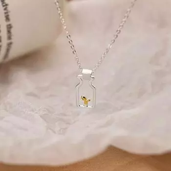 Ожерелье Tender Bud на все тело для женщин, японский и корейский темперамент, свежий кулон для студентов, литературная и художественная цепочка на ключицу