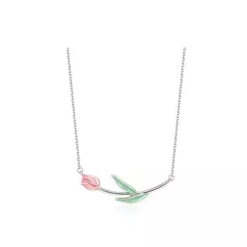 Ожерелье-тюльпан, дизайн женского меньшинства, летняя цепочка на шею, новогодняя модная цепочка на воротник