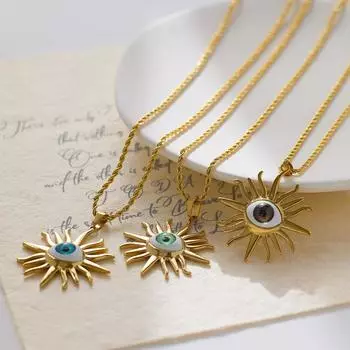 Ожерелье Twita Ожерелье из титановой стали с глазом демона