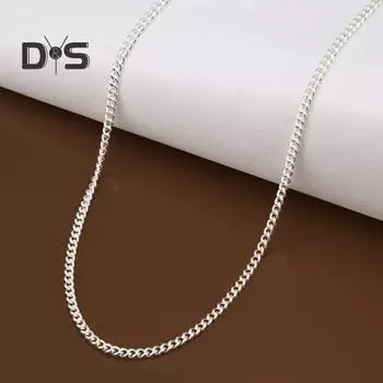 Ожерелье унисекс из нержавеющей меди с застежкой-лобстером, ажурная цепочка, однотонный блеск, панк, хип-хоп, полированный, подарок на день рождения 20Inch