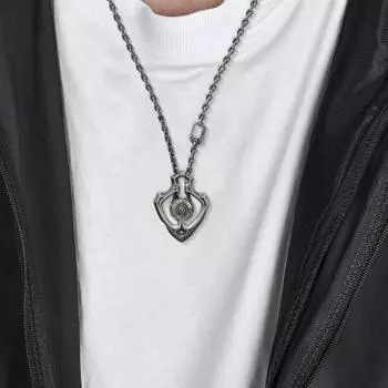 Ожерелье унисекс в стиле ретро-панк с механической вращающейся шестерней и толстой цепью в стиле ретро