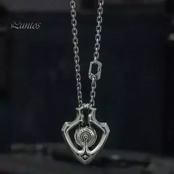 Ожерелье унисекс в стиле ретро-панк с механической вращающейся шестерней, кулон в стиле ретро с толстой цепочкой, подарок для любителей винтажных украшений на шею A