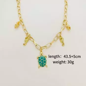 Ожерелье Vacation Beach Wind Little Turtle Little Seahorse Accessories ожерелье Seaside Premium Hawaiian