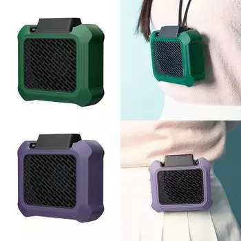 Ожерелье Вентилятор Hands Free Носимое Садоводство 3 Скорости Регулируемый Кемпинг Кондиционер Аксессуары зелёный