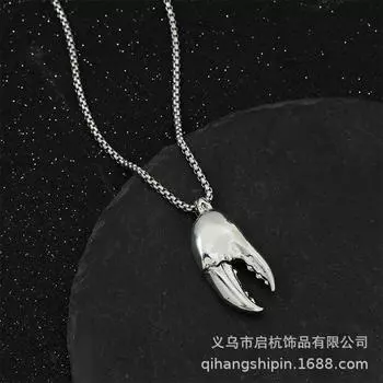 Ожерелье «Волчий клык» Личность Универсальный Темперамент Мужской Тренд Длинная Цепочка для Свитера Аксессуары