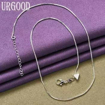 Ожерелье в форме сердца из стерлингового серебра 925 пробы 45cm