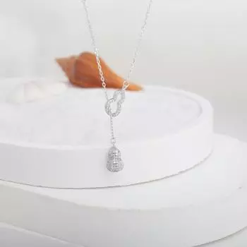 Ожерелье в национальном стиле с кисточкой из тыквы Niche Tassel, инкрустированной бриллиантами, для женщин с ощущением высокого класса, не выцветающая полая маленькая тыква