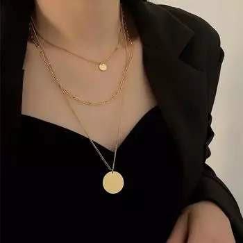 Ожерелье в стиле хип-хоп для новых девушек, нишевый дизайн, цепочка на ключицу, аксессуары, ювелирные изделия серебряный