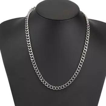 Ожерелье в стиле хип-хоп, мужские и женские простые цепи из титановой стали, аксессуары с тяжелой цепью