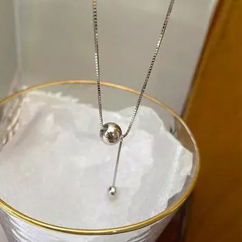 Ожерелье в стиле «холодный стиль» на все тело в корейском стиле, новое модное и универсальное, персонализированное ожерелье «Темперамент», женские круглые бусины