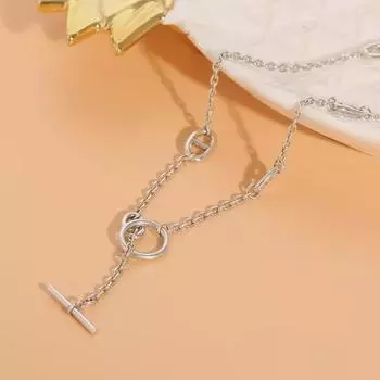 Ожерелье в стиле ретро из стерлингового серебра с изображением свиного носа — элегантный, универсальный тренд в корейском стиле 925 Silver