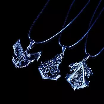 Ожерелье в стиле ретро в стиле аниме Assassin s Creed Flying Eagle Logo Мужское ожерелье A