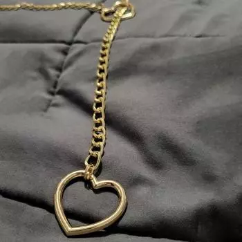 Ожерелье в виде хмеля, стильное ожерелье с подвеской в виде сердца для женщин, регулируемое ожерелье в виде хмеля из нержавеющей стали, рок-звезда, певица, для клуба