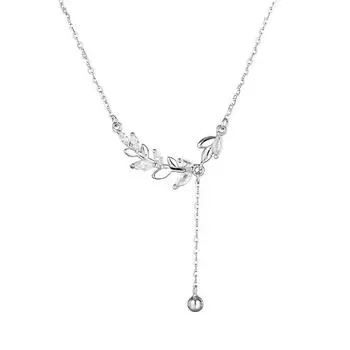 Ожерелье в виде листа с нишевым дизайном, легкая роскошь и ощущение высокого класса, новый стиль темперамента