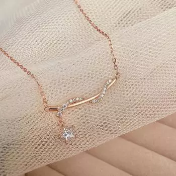 Ожерелье в виде обернутой звезды, подвеска в виде пятиконечной звезды, цепочка на ключицу, сказочное сладкое ожерелье для женщин, новый стиль