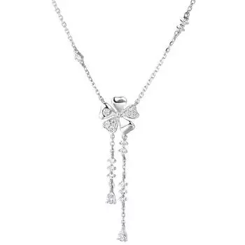 Ожерелье в виде облака, модный зонт, кулон с каплями воды, кисточка, аксессуары с бриллиантами, корейская версия