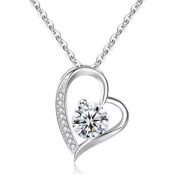 Ожерелье в виде персикового сердца, простой и модный темперамент, персонализированный кулон «Любовь», цепочка на ключицу, цепочка на шею