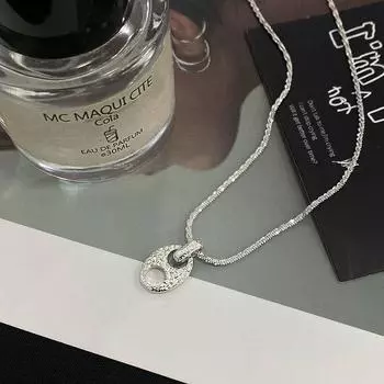 Ожерелье в виде свиного носа, женские аксессуары, ниша, милое и крутое ожерелье, звездная цепь, геометрическая ключичная цепь