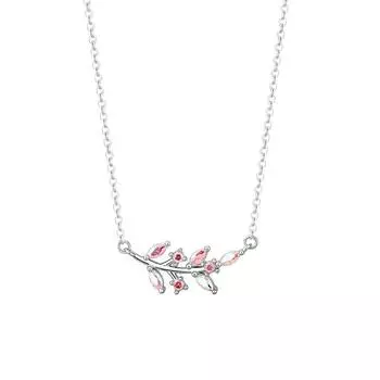 Ожерелье в виде ветки, маленькое, свежее, милое, стильное, персонализированное, милое, в литературном стиле, цепочка для воротника-стойки