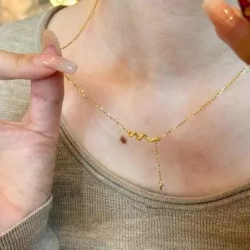 Ожерелье в виде змеи в китайском стиле для женщин, изысканное, легкое, роскошное, с цепочкой на ключицу, в виде знака зодиака «Змея», в подарок 1Pcs