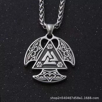 Ожерелье викингов для мужчин и женщин, скандинавский кулон, мощный скандинавский амулет, талисман для мужчин и женщин, подарок викингов, скандинавские подарки на Хэллоуин для мужчин и мальчиков