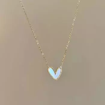 Ожерелье Wind Gold Love Женская мода Легкая роскошь Цепочка на ключицу Персонализированный дизайн Простое ожерелье