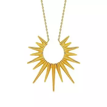 Ожерелье Wind Sun Light Luxury Small Женский Стиль Холодный Ветер Ошейник Цепь Парный День Рождения Подвеска