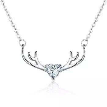 Ожерелье Yilu You для женщин, японская и корейская простая подвеска в виде рога лося, цепочка на ключицу, цепочка на шею