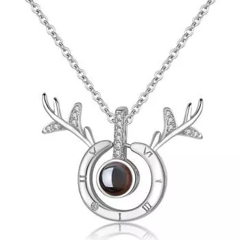 Ожерелье Yilu You, женская модная универсальная подвеска на ключицу с проекцией и гравировкой в подарок