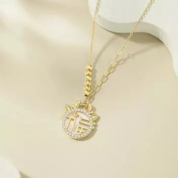 Ожерелье Yingfulong для женщин, легкая роскошная подвеска в виде ракушки дракона, цепочка для ключицы, подарок